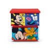 ADX15237WD Organizér na hračky MICKEY a Pluto se 3 boxy červený