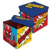 ADX15223SM Taburet SPIDERMAN s modrým víkem 30×30×30 cm