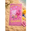 Dětská bavlněná osuška PEPPA PIG s plameňákem 70x140cm