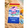 Dětská bavlněná osuška PEPPA PIG skate 70x140cm