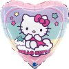 GBBL18063 Foliový balonek HELLO KITTY Rainbow srdce 46 cm