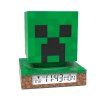EWA3020MIN 3D noční světlo a budík 2v1 MINECRAFT Creeper zelené