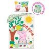 HAX045537 Dětské bavlněné povlečení PEPPA PIG s jabloní 140×200