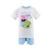 Chlapecké pyžamo PEPPA PIG Rock out krátké bílo-modré