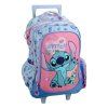 GIM34204074 Dětský cestovní batoh na kolečkách LILO A STITCH Scrapbook modrý 46 cm