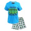 Chlapecké pyžamo MINECRAFT CREEPER krátké modrošedé