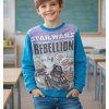 Chlapecká mikina STAR WARS přes hlavu modrá
