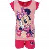 Pyžamo MINNIE krátké dívčí růžové tmavé