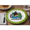Plastový jídelní talíř mělký MINECRAFT