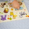 Dětské dřevěné puzzle VKLÁDAČKA ZVÍŘÁTKA s úchyty