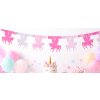 Girlanda růžovobílá UNICORN - JEDNOROŽEC