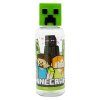 Plastová lahev na pití MINECRAFT s 3D uzávěrem Creeper transparentní 560ml