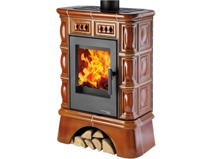 FARO keramické krbové kachle čierne/keramika medovník