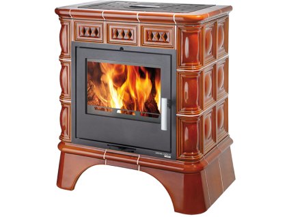 MATERA keramické krbové kachle čierne/keramika medovník