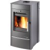 ALMO II - krbové kachle s teplovodným výmeníkom, antracit, veko+boky plechové