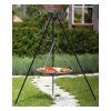 180 cm tripod with 50 cm natural steel grate (1)