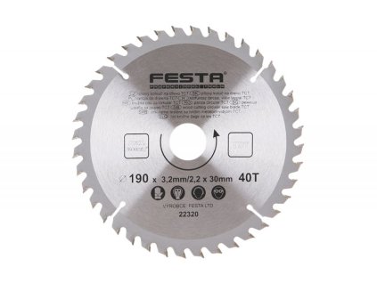 112599 kotouc pilovy festa sk 190 3 2 30mm 40t