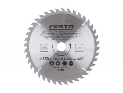 112614 kotouc pilovy festa sk 250 3 2 30mm 40t