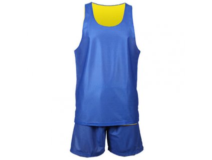 BD-1 basketbalový komplet žlutá-modrá velikost oblečení XXXL