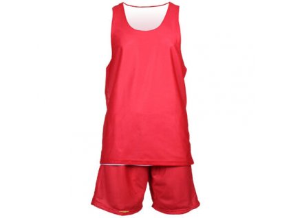 BD-1 basketbalový komplet červená-bílá velikost oblečení XXXL