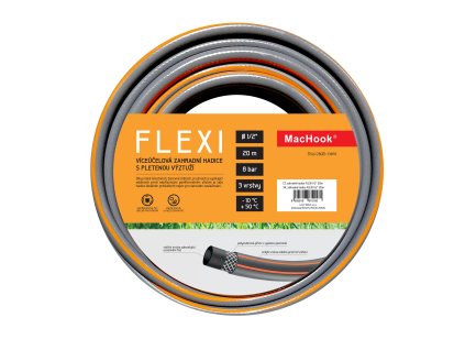 MacHook FLEXI 1/2" zahradní hadice šedo-oranžová (Délka 20 m)