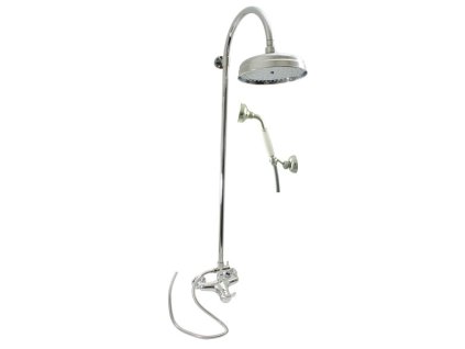 Vodovodní baterie sprchová s hlavovou a ruční sprchou L081/3 L081.5/3 - rozteč 150 mm,... (Barva chrom, Rozměr 150 mm)