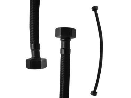 Flexi hadice - černá matná (Barva černá matná, Rozměr 1/2'' x 1/2'')