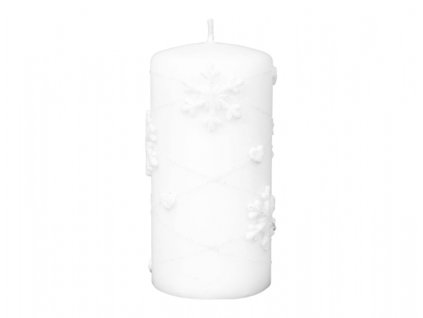 165201 svicka snowflakes valec vanocni d7x14cm