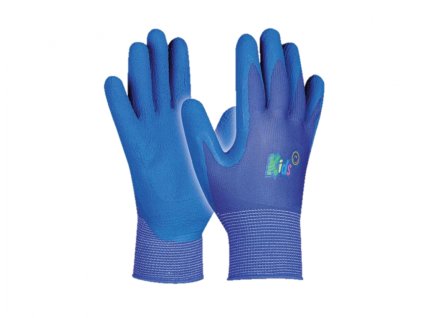 182892 rukavice kids blue pracovni detske velikost 5