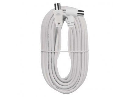 Anténní koaxiální kabel stíněný 15m – úhlová vidlice