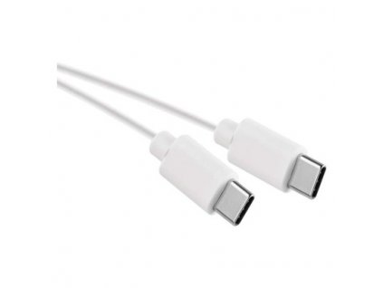 Nabíjecí a datový kabel USB-C 2.0 / USB-C 2.0, 1 m, bílý