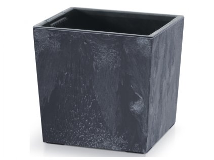 216132 obal na kvetnik urbi square low beton 2v1 plast 30x30x29cm
