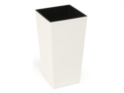 219213 obal na kvetnik finezia dekor plastovy bezovy 30x30x57cm