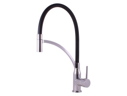 Vodovodní baterie dřezová Slezák RAV Seina SE914 černá/chrom SE914.0 - flexi 3/8,... (Barva chrom, Rozměr 3/8'')
