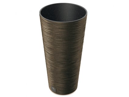 239382 obal na kvetnik furu slim eco wood 2v1 plastovy d25x48cm