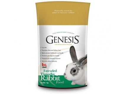 240627 genesis timothy rabbit food 1 kg granulovane k pro kraliky