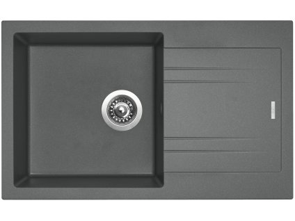 136342 1 sinks linea 780 n titanium drez granitovy s odkapem sifon