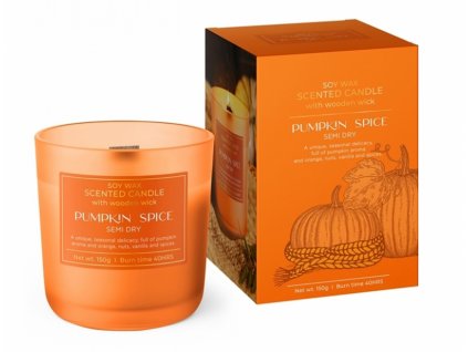 Svíčka von.ve skle PUMPKIN SPICE-DRY 150g/dř.k./kr