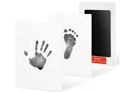 283335 da83 neznackujici sada pro otisk detske ruky nebo nohy 10x15 3 cm cerna