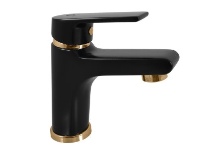 Slezák Rav CO126CMATZ Vodovodní baterie umyvadlová černá matná/zlato (Barva černá matná/zlato, Rozměr 3/8'')