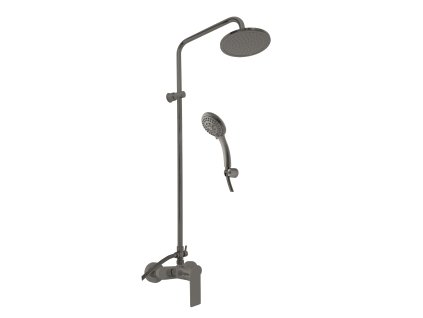 322078 vodovodni baterie sprchova s hlavovou a rucni sprchou nil metal grey kartacovana barva metal grey kartacovana rozmer 150 mm