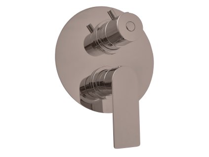 322444 vodovodni baterie vanova sprchova 3 cestna vestavena s prepinacem nil metal grey leskla barva metal grey leskla