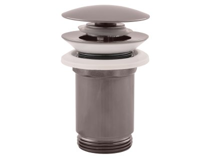 333508 vypust umyvadlova click clack 5 4 metal grey leskla barva metal grey leskla