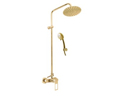 342424 vodovodni baterie sprchova nil s hlavovou a rucni sprchou zlata leskla barva zlata leskla povrchova uprava pvd rozmer 150 mm