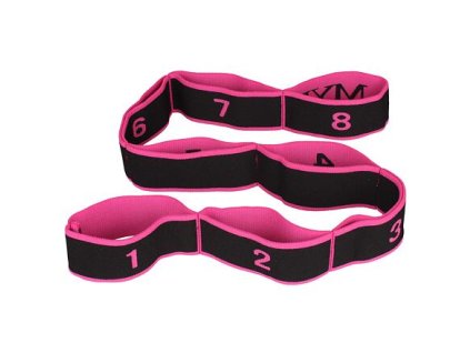 345286 yoga 8 cell strecinkovy popruh cerna ruzova baleni 1 ks