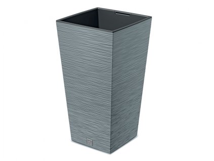 350281 obal na kvetnik furu square 2v1 plastovy 30x30x55cm
