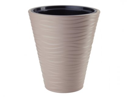 350773 obal na kvetnik sahara plastovy matny d40x44cm