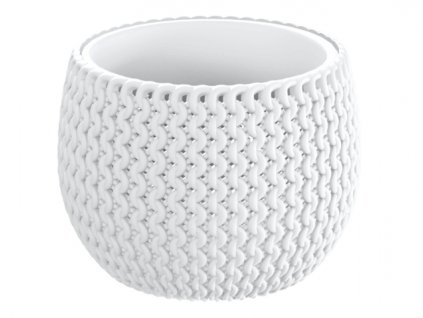 350854 obal na kvetnik splofy bowl 2v1 plastovy matny d18x14cm