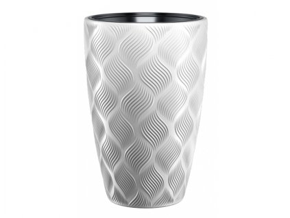 351964 obal na kvetnik flow slim plastovy d29x48cm