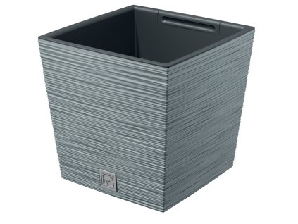 352054 obal na kvetnik furu square low 2v1 plastovy 30x30x29cm